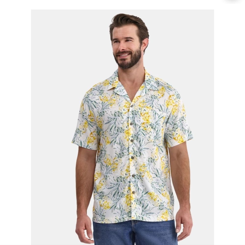 Men's Pineapple Hawaiian Shirt
